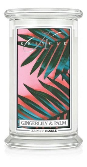 Kringle Candle Duża Świeca Zapachowa Z Dwoma Knotami Gingerlily & Palm 623G Kringle Candle