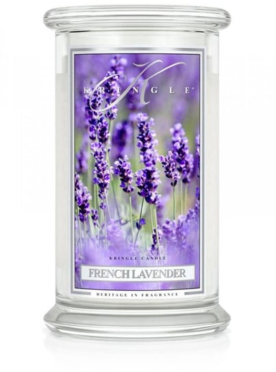 Kringle Candle, French Lavender, świeca zapachowa, duży słoik, 2 knoty Kringle Candle