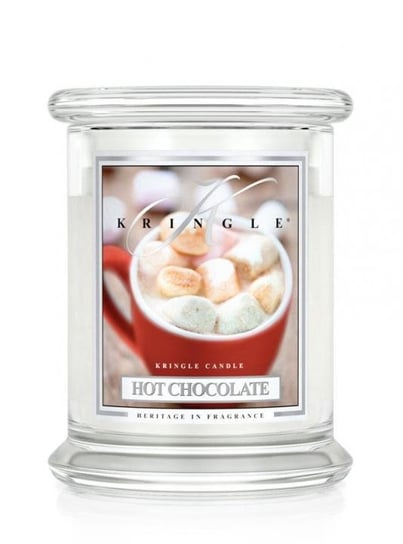 Kringle Candle, Hot Chocolate, świeca zapachowa, średni słoik, 2 knoty Kringle Candle