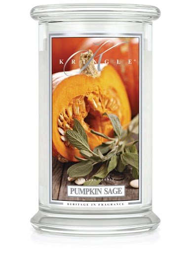 Kringle Candle, Pumpkin Sage, świeca zapachowa, duży słoik, 2 knoty Kringle Candle