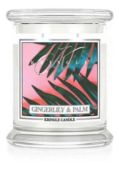 Kringle Candle Średnia Świeca Zapachowa Z Dwoma Knotami Gingerlily & Palm 411G Kringle Candle