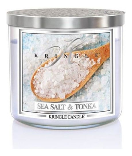 Kringle Candle Tumbler Świeca Zapachowa Z Trzema Knotami Sea Salt & Tonka 411G Kringle Candle