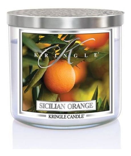 Kringle Candle Tumbler Świeca Zapachowa Z Trzema Knotami Sicilian Orange 411G Kringle Candle