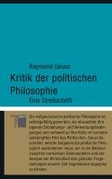 Kritik der politischen Philosophie Geuss Raymond