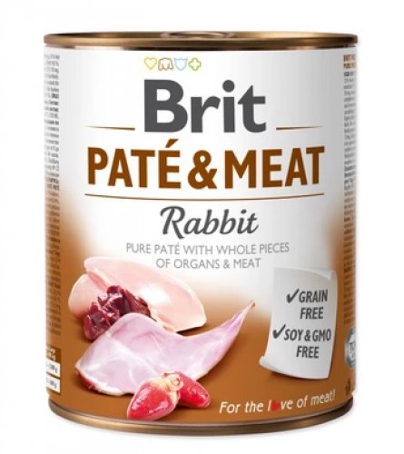 Królik BRIT Pate&Meat Rabbit, 800 g Brit