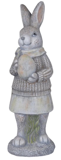 Królik ceramiczny z jajkiem, 15x13,6x46,6 cm Ewax