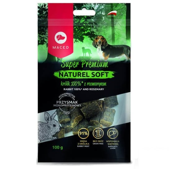 Królik z rozmarynem dla psa MACED Super Premium Naturel, 100 g Maced