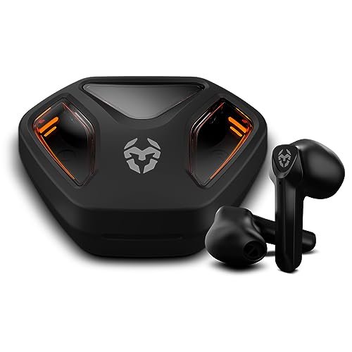 KROM KALL – Stereofoniczne douszne słuchawki gamingowe, Zintegrowany mikrofon, Bluetooth 5.3 Zero Latency, Push to Talk, Ergonomiczna konstrukcja Game Technologies