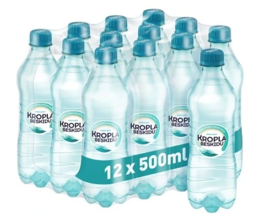 Kropla Beskidu woda średnio gazowana 500ml butelka PET  12 szt Kropla Beskidu