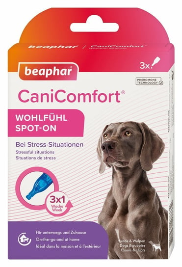 Krople uspokajające z feromonami dla psów CaniComfort Spot On Beaphar