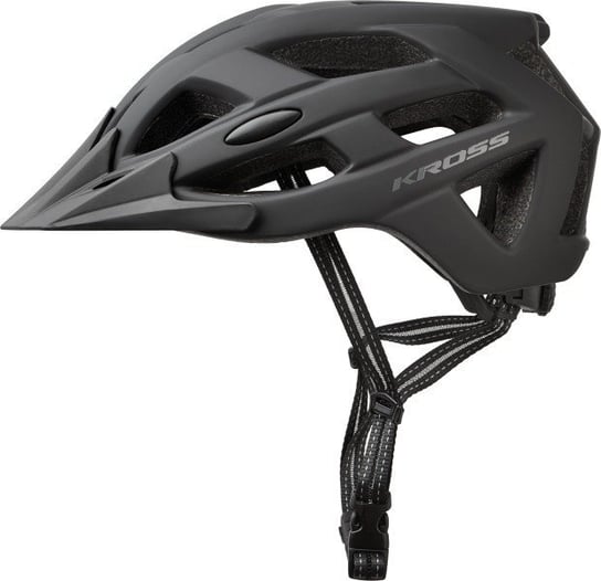 Kross, kask rowerowy ATTIVO, czarny, rozmiar L (58-61 cm), regulowany, INMOLD Kross