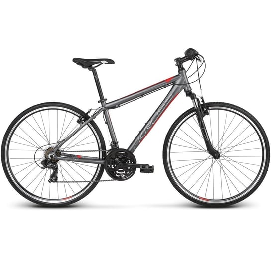 Kross, Rower cross, Evado 1.0 28 R19 M Me, grafitowy 2021 Kross