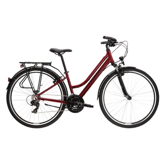 Kross, Rower trekkingowy, Trans 1.0 R17 M Da 28", czerwony, 2022, damski Kross