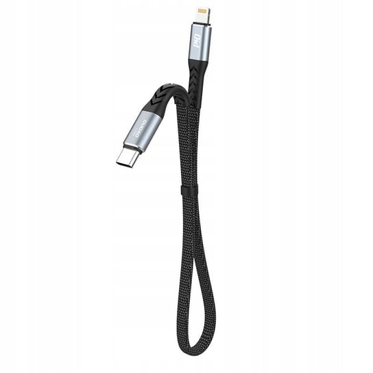 Krótki Kabel do Apple CarPlay USB-C Lightning 23cm Dudao