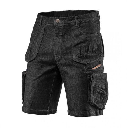 Krótkie spodenki robocze jeans DENIM czarne rozmiar L, NEO 81-273-L NEO
