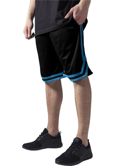 krótkie spodenki STRIPES MESH SHORTS blk/tur/blk-L Urban Classics