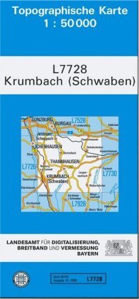 Krumbach (Schwaben) 1 : 50 000 Ldbv Bayern, Landesamt Fr Digitalisierung Breitband Und Vermessung Bayern
