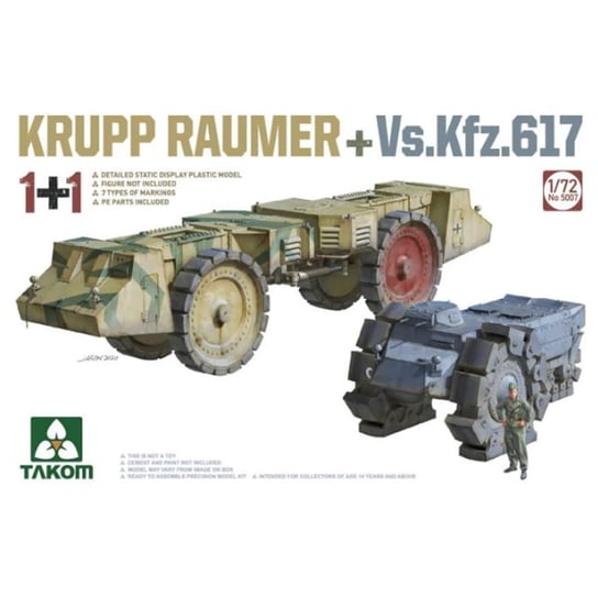 Krupp Raumer plus Vs.Kfz.617 1:72 Takom 5007 Takom