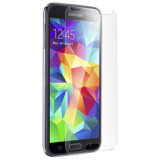 Krystalicznie przezroczyste zabezpieczenie ekranu ze szkła hartowanego do telefonu Samsung Galaxy S5 Avizar