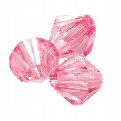 Kryształki Diamentowe Różowe 6mm 100szt Inna marka