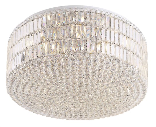 Kryształowa LAMPA sufitowa PUCCINI C0129 Maxlight okrągła OPRAWA plafon glamour crystal przezroczysty MaxLight