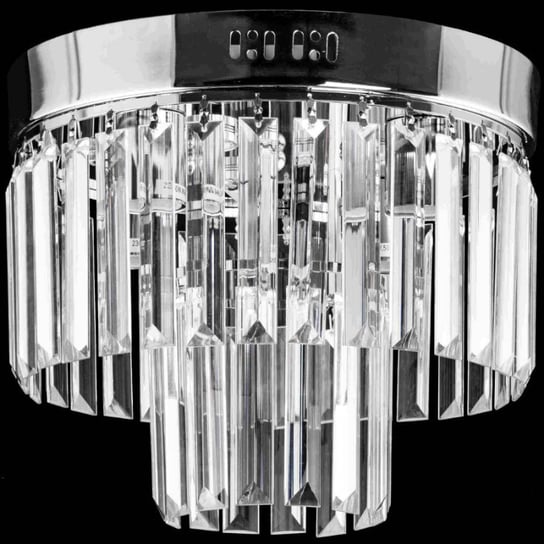 Kryształowa LAMPA sufitowa VEN E1736/4+3 CR pałacowa OPRAWA crystal glamour chrom VEN