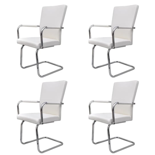 Krzesełka ErgoComfort 4szt. białe, 52x54x92cm / AAALOE Inna marka