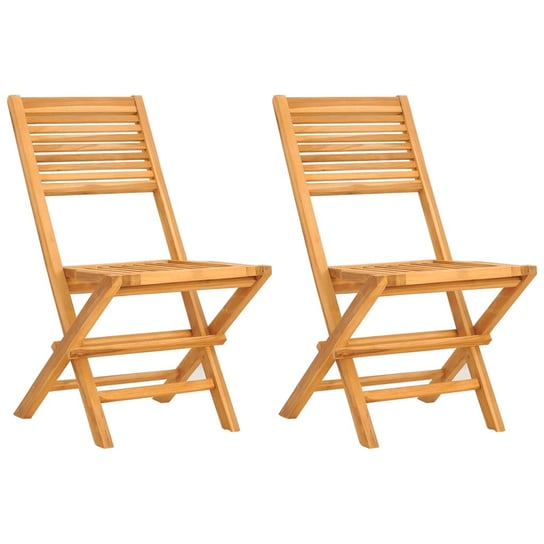 Krzesełka ogrodowe drewniane składane, lite drewno Inna marka