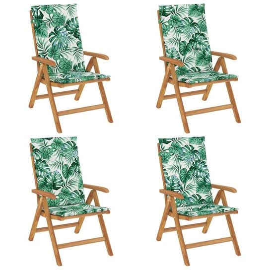 Krzesełka ogrodowe drewniane teak - składane, regu Inna marka