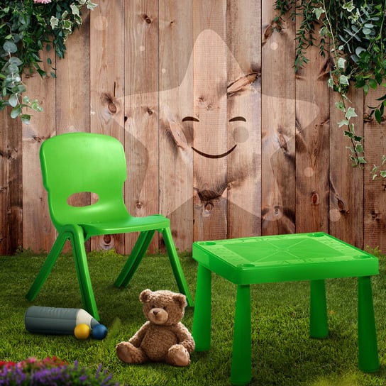 Krzesełko dla dzieci 32 x 27 x 51 cm limonka PATIO Patio