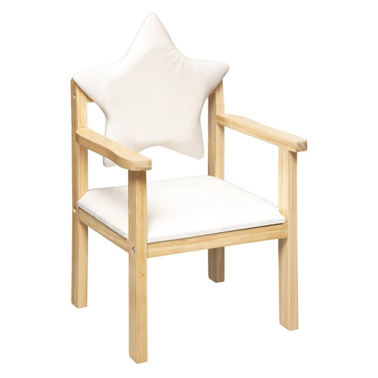 Krzesełko dla dzieci drewniane GWIAZDKA, 62 cm Atmosphera for kids