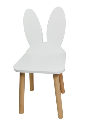 Krzesełko Dziecięce Króliczek Białe Krzesło Dla Dziecka Z Oparciem Stołek Obubu Obubu