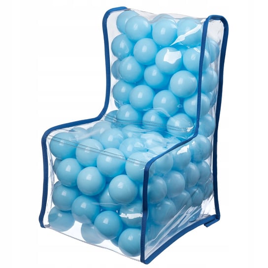 Krzesełko Fotelik Dla Dzieci Piłki Niebieskie 56cm KADAX