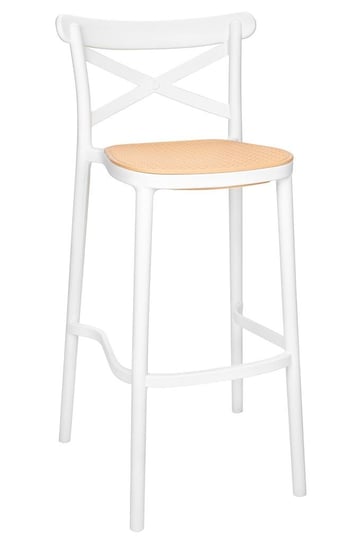 Krzesełko KH010100248 z możliwością sztaplowania białe King Home