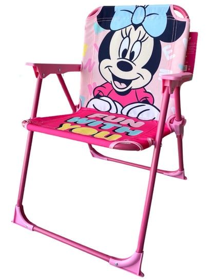 Krzesełko Ogrodowe Składane Disney Mickey Myszka Minnie Dziecięce Podróżne Hopki