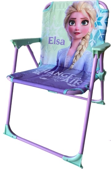 Krzesełko Ogrodowe Składane Elsa Elza Frozen Dziecięce Podróżne Turystyczne Hopki