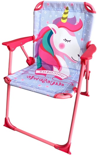 Krzesełko Ogrodowe Składane Jednorożec Unicorn Dziecięce Podróżne Zaska Hopki