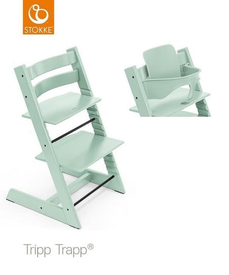 Krzesełko Stokke Tripp Trapp Soft Mint + Baby Set Stokke
