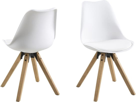 Krzesła ACTONA Dima, białe, 44x42x85 cm, 1 szt. Actona