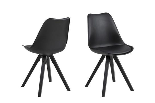 Krzesła ACTONA Dima, czarne, 44x42x85 cm, 1 szt. Actona