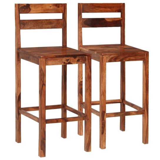 Krzesła barowe vidaXL, brązowe, 2 szt., 40x40x112 cm vidaXL