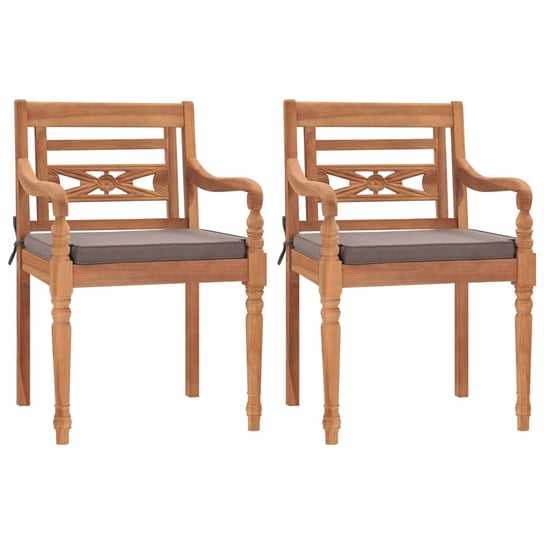 Krzesła Batavia - drewno tekowe, 55x51,5x84 cm, ci Inna marka