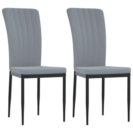 Krzesła do jadalni aksamitne - jasnoszary 42x57,5x Inna marka