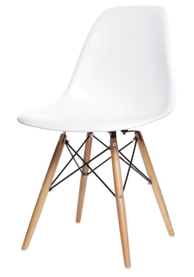 Krzesła Do Jadalni Komplet 4Szt Zestaw Nowoczesne Białe ModernHome