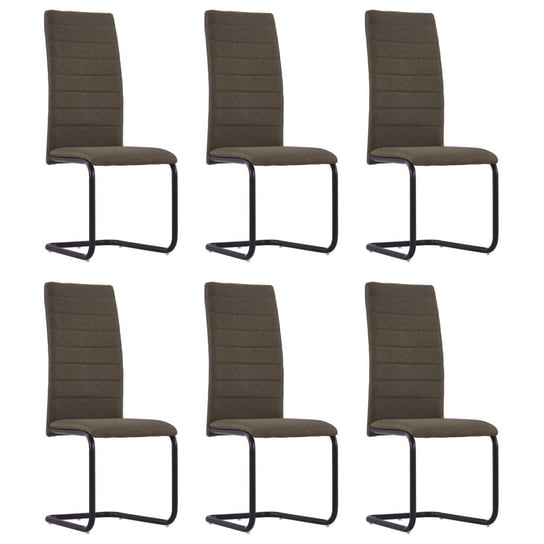 Krzesła do jadalni VIDA XL, brązowe, 42x53,5x99,5 cm, 6 szt. vidaXL