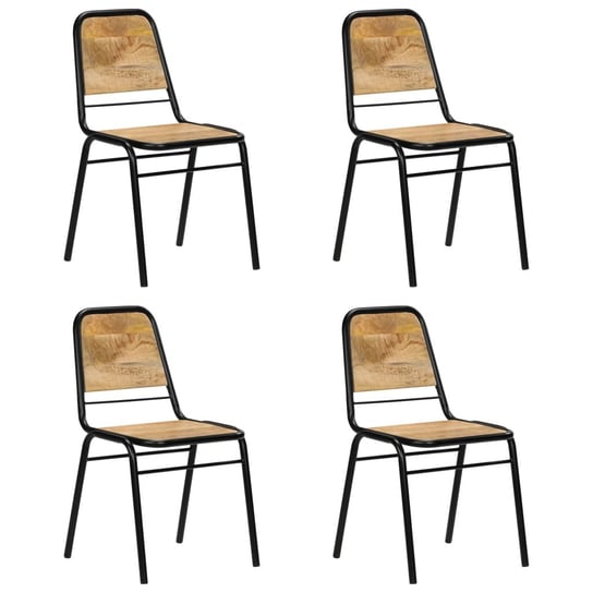 Krzesła do jadalni vidaXL, brązowe, 44x59x89 cm, 4 szt. vidaXL