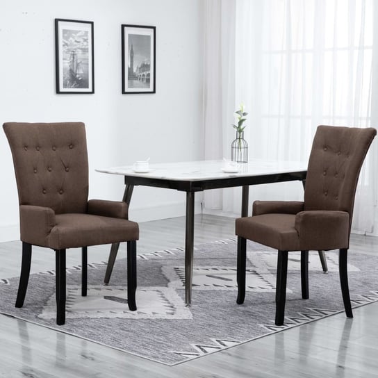 Krzesła do jadalni vidaXL, brązowe, 54x56x106 cm vidaXL