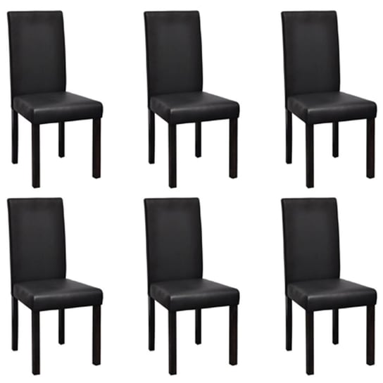 Krzesła do jadalni VIDAXL, czarne, 43x40x95 cm, 6 szt. vidaXL