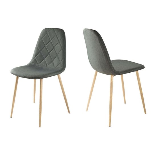 Krzesła HOMEKRAFT Atna, grafitowe, 45x55x86,5 cm, 2 szt. Homekraft