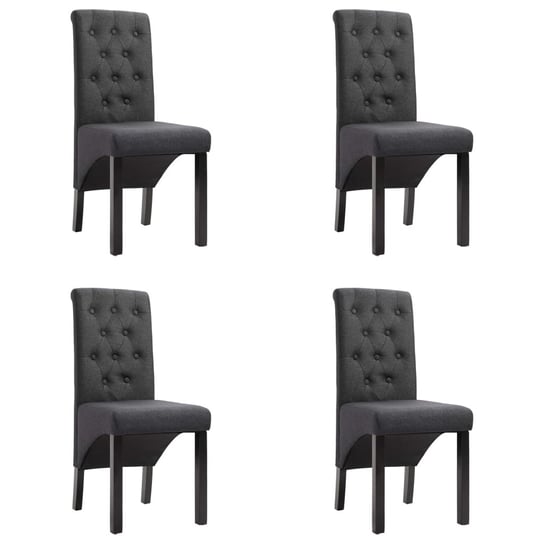 Krzesła Jadalniane Dżersej 4szt. 42x57x95cm Ciemno Inna marka